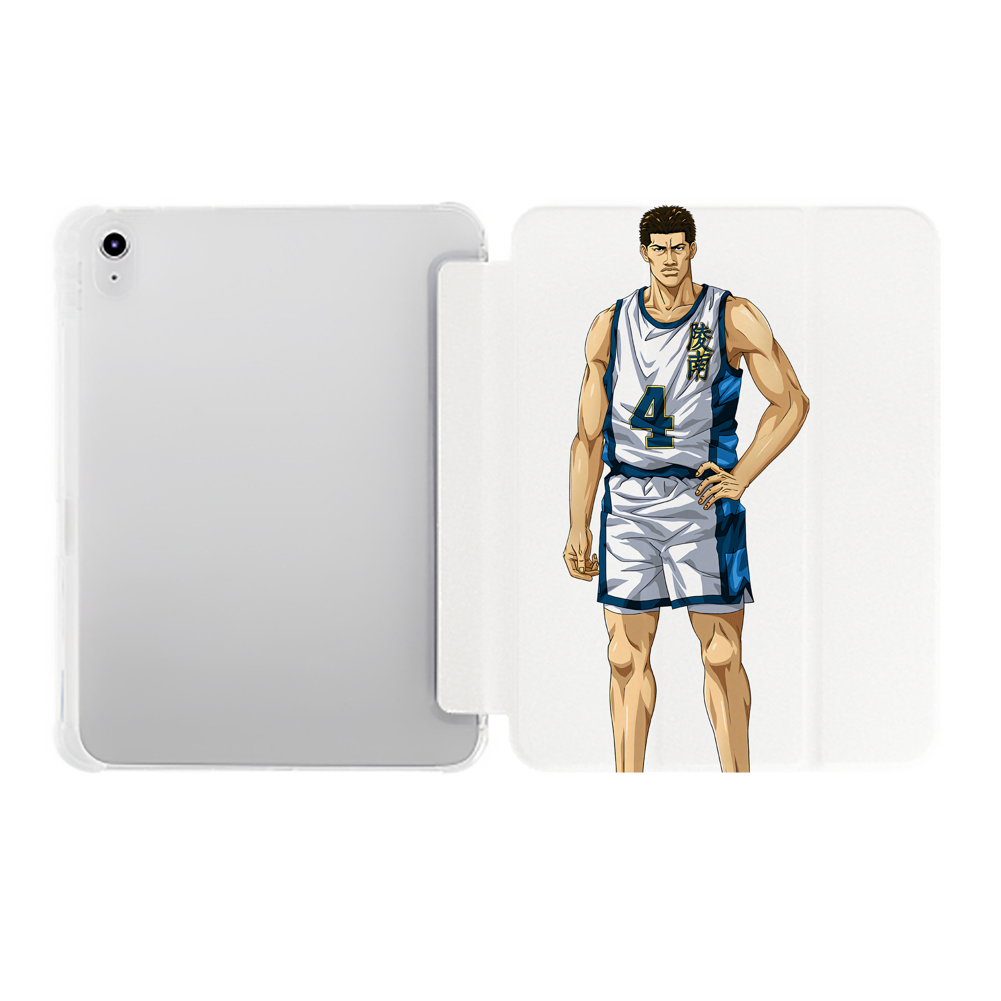 （画像用） SLAM DUNK／スラムダンク IPad ケース ペン収納付き 三つ折りスタンド PUレザー×シリコン 対応機種9.5/10.5/10.9インチ